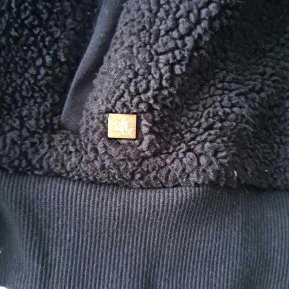 Lauren Ralph Lauren Black Cozy Sweatshirt - Picture 4 of 7